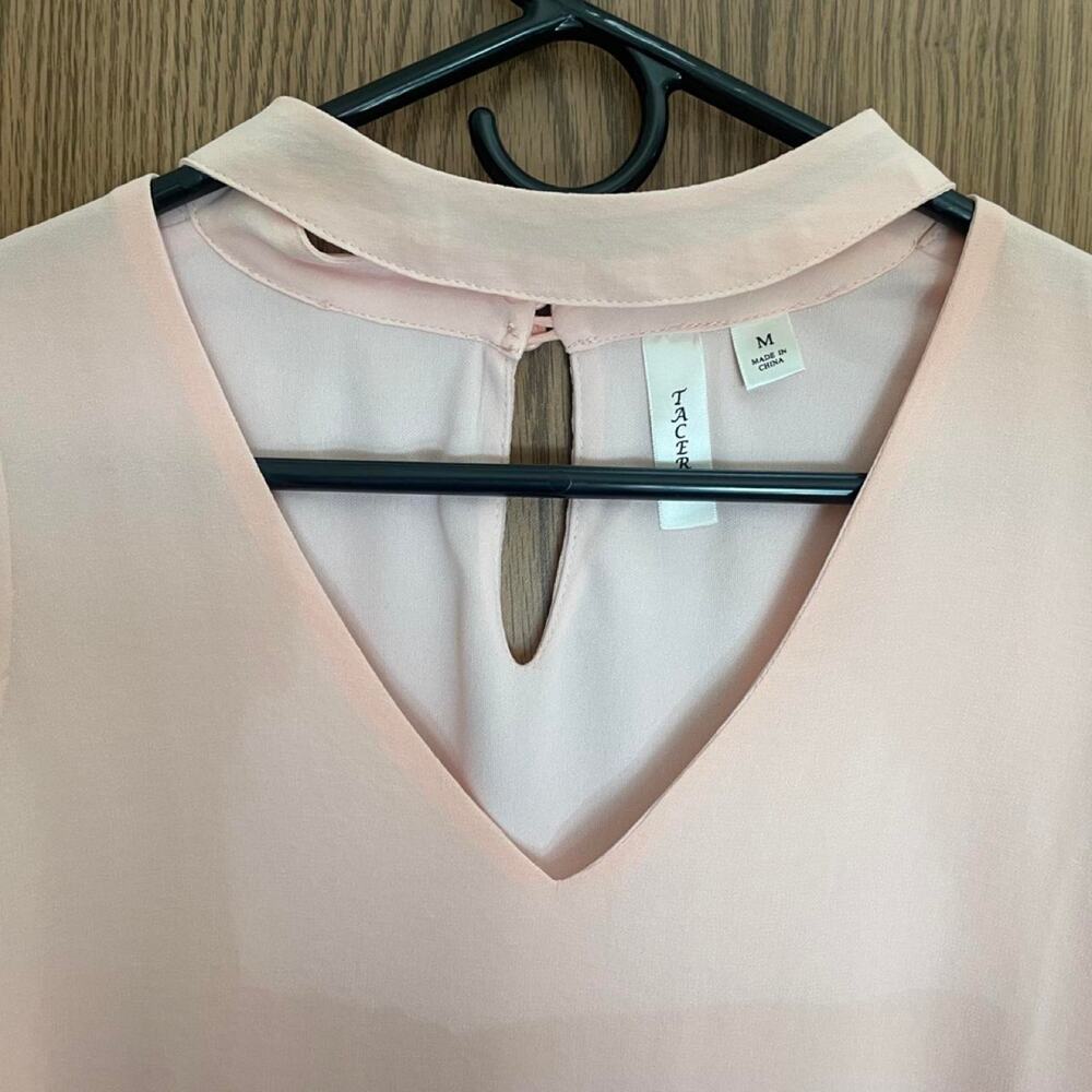 Tacera Light Pink Halter Mock Neck Sleeveless Dress NWT